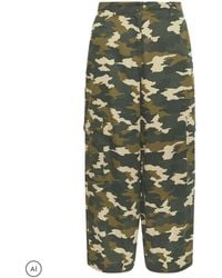PixieGirl Petite - Twill Camo Cargo Trousers - Lyst