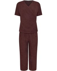 M Com - Textured Top And Trousers Set - Lyst