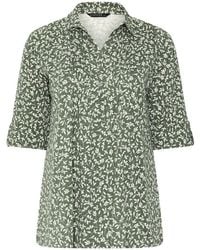 Evans - Khaki Pintuck Henley Top - Lyst