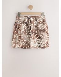 Next - Denim Mini Skirt - Lyst