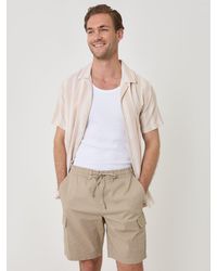 Threadbare - Regular Fit Textured Cargo Shorts - Lyst