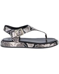 OFF THE HOOK - Adelie Leather Thong Flat Sandals - Lyst