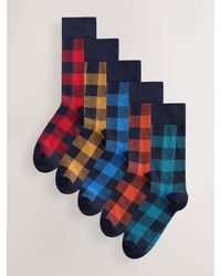 Next - Check Pattern Socks 5 Pack - Lyst