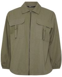 Yours Curve - Light Utility Shacket - Lyst