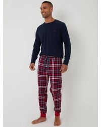 Threadbare - Cotton Rich Top & Flannel Trousers Pjyamas Set - Lyst
