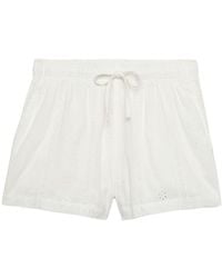 Superdry - Cotton Broderie Beach Shorts - Lyst