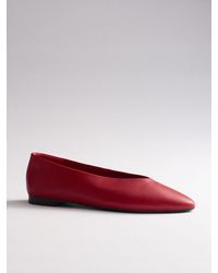 The Set - Almond Toe Ballet Flats - Lyst