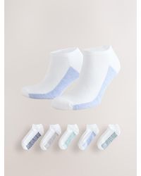 Next - Twisted Footbed Cushioned Trainers Socks 5 Pack - Lyst