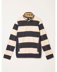 FatFace - Fatface Airlie Stripe Quarter Neck Sweat Top - Lyst