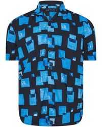 BadRhino Big & Tall - Peached Short Sleeve Cuban Collar 100% Cotton Shirt - Lyst