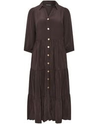 Evans - Button Through Dress - Lyst