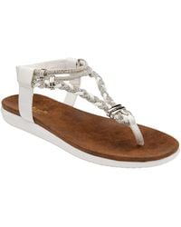 Lotus - Flat Toe-Post Sandals - Lyst