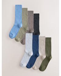 Next - Marl Embroidered Lasting Fresh Socks 8 Pack - Lyst