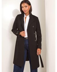 Lipsy - Asymmetrical Belted Coat46 - Lyst