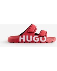 HUGO - Evander Double Strap Sandals - Lyst