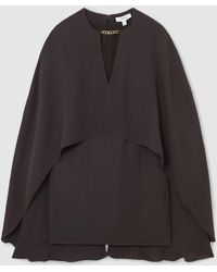 Reiss - Chain-Detail Cape Mini Dress - Lyst