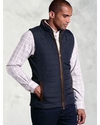 Brook Taverner - Quilted Puffer Gilet - Lyst