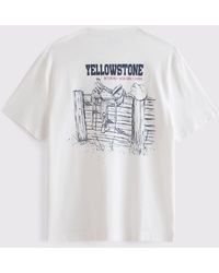 Abercrombie & Fitch - Western Graphic Crew Neck T-Shirt - Lyst