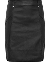M Com - Coated Seam Detail A-Line Skirt - Lyst