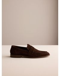 Next - Signature Suede Flexible Loafers - Lyst