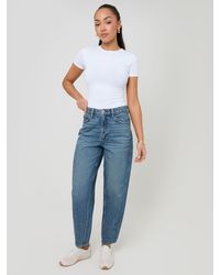 Threadbare - Mid Barrel Leg Jeans - Lyst