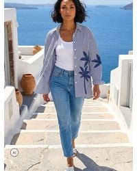 Roman - Palm Embroidered Shirt - Lyst