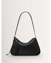 Tory Burch - Tory Burch Romy Pebbled Leather Shoulder Bag - Lyst