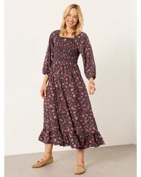 FatFace - Fatface Adele Petite Midi Dress - Lyst