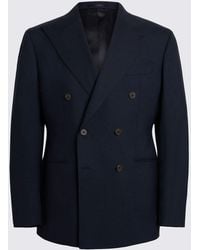 Moss - Tailored Fit Double Breasted Italian Suit Jacket - Lyst