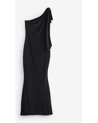 Club L London - Donata Asymmetric Maxi Dress With Bow Strap - Lyst