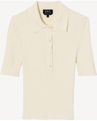 A.P.C. - A. P.C. A. P.C. Polo Danae Polo Shirt - Lyst