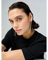 Aela - Stone Long Drop Earrings - Lyst
