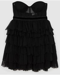 Reiss - Tillie - Black | Royal Ballet Tulle Mini Dress, Us 4 - Lyst