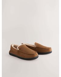 Next - Tan Apron Slippers - Lyst