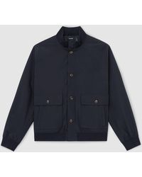 Reiss - Technical Button-Through Bomber Jacket - Lyst