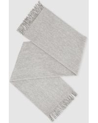 Reiss - Picton Cashmere Blend Scarf Wool Plain - Lyst