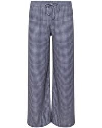 M Com - Petite Textured Mini Check Trousers - Lyst