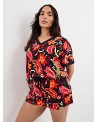 Figleaves - Leopard Shortie Pyjamas Set - Lyst
