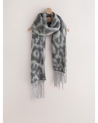 Next - Leopard Heavyweight Blanket Scarf - Lyst