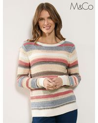 M Com - Multi Stripe Tape Jumper - Lyst