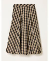 FatFace - Fatface Tilda Check Midi Skirt - Lyst