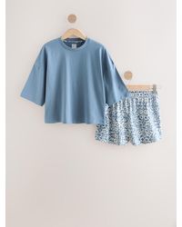 Next - Cotton Short Set Pyjamas - Lyst