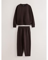 Next - Chocolate Crew Neck Sweatshirt & Joggers Set 2 Pack - Lyst