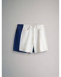 The Set - 2 Pack Denim Bermuda Shorts - Lyst