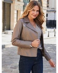 Sosandar - Leather Biker Jacket - Lyst