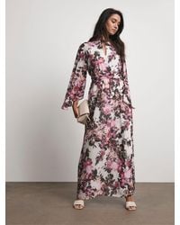 Joanna Hope - Floral Print Key Hole Maxi Dress - Lyst