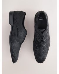 Next - Snake Print Derby Shoes - Lyst
