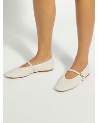 Dune - Wide Fit Leather Headliner Ballet Pumps - Lyst