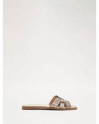 Phase Eight - Leather Cut Out Flat Sandals - Lyst