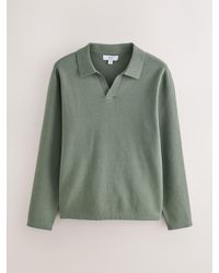 Next - N. Premium Ultrasoft Knitted Trophy Neck Jumper With Wool - Lyst